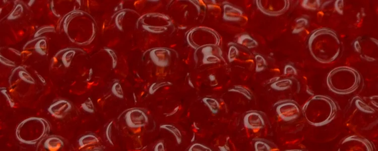(image for) TOHO 15/o Round Seed Bead-Dark Ruby Transparent. 15T5C