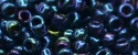 (image for) TOHO 15/o Round Seed Bead-Navy Blue Iris Metallic. 15T82