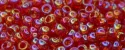 (image for) TOHO 15/o Round Seed Bead-Ruby Transparent Rainbow. 15T165B