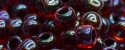 (image for) TOHO Size 6/o Round Seed Bead-Black Lined Dark Ruby Luster 6T400