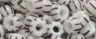 (image for) TOHO Size 6/o Round Seed Bead-Black / White Stripe 6TL4-2
