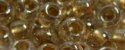 (image for) TOHO Size 6/o Round Seed Bead-Bronze Lined Crystal Transparent 6T989