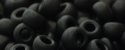 (image for) TOHO Size 6/o Round Seed Bead-Jet Black Matte Opaque 6T49F