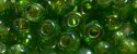 (image for) TOHO Size 6/o Round Seed Bead-Kelly Green Silver Lined Rainbow 6T2027