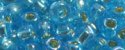 (image for) TOHO Size 6/o Round Seed Bead-Light Aqua Silver Lined Rainbow 6T2023