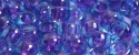 (image for) TOHO Size 6/o Round Seed Bead-Purple Lined Aqua Transparent 6T252