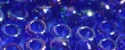 (image for) TOHO Size 6/o Round Seed Bead-Dark Sapphire Transparent Rainbow 6T87