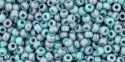 (image for) TOHO 11/o Round-Turquoise/Purple Marbled Opaque. 11T1206