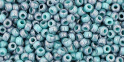 (image for) TOHO 11/o Round-Turquoise/Purple Marbled Opaque. 11T1206