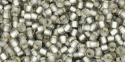 (image for) TOHO 11/o Round-Very Light Black Diamond Silver Lined Matte. 11T29AF