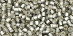 (image for) TOHO 11/o Round-Very Light Black Diamond Silver Lined Matte. 11T29AF