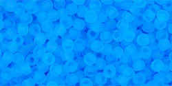 (image for) TOHO 11/o Round-Aqua Transparent Matte. 11T3BF