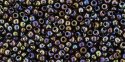 (image for) TOHO 8/o Round Seed Bead-Brown Opaque Rainbow #8T406