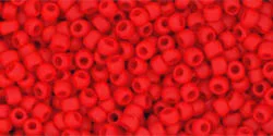 (image for) TOHO 11/o Round-Light Red Matte Opaque. 11T45AF