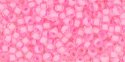 (image for) TOHO 11/o Round-Hot Pink Lined Crystal Matte. 11T969