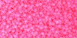 (image for) TOHO 8/o Round Seed Bead-Neon Pink Lined Crystal Matte. 8T971