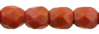 (image for) Czech Fire Polish 4mm-Umber Brown Opaque