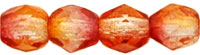 (image for) Czech Fire Polish 4mm-Dual Coat Fuchsia/Tangerine