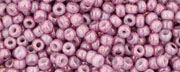 (image for) TOHO 11/o Round-Dark Rose Marbled Opaque. 11T1202