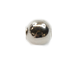 Silver Plated Iron, Nickle Free, 4mm Round Bead