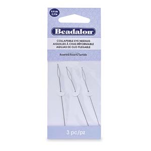 Beadalon Brand Collapsible Eye Needles Assorted * 3 Needles