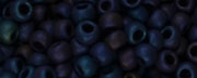(image for) TOHO 8/o Round Seed Bead-Navy Blue Iris Metallic Matte. 8T82F