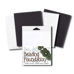 Beading Foundation-2 Black 2 White 4.25 x 5.5" * Four Pieces