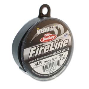 FireLine Black Satin-8 Pound Strength * 15 Yard Spool