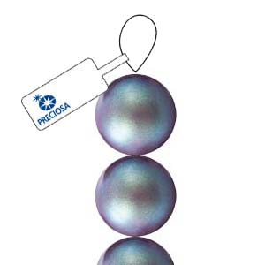 Preciosa Maxima Crystal Pearls-6mm Pearlescent Violet * 21 Bead Strand