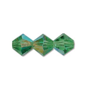 Preciosa Crystal-4mm Bicone Peridot AB * 144 Pieces