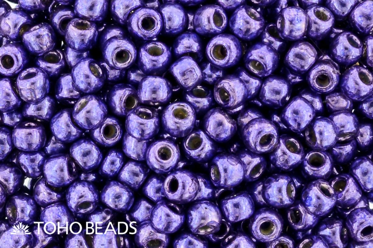 TOHO 8/o Round-Pretty Purple Galvanized PermaFinish #8TPF581