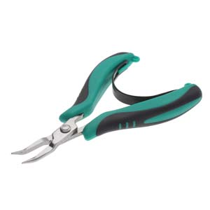 MICRO GRIP * Bent Nose Pliers, 5 Inch Length