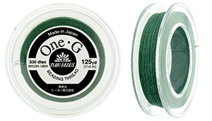TOHO One-G Thread 125 Yard Spool-Mint Green Stock #: PT-21-125