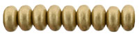 (image for) Czech 4mm Rondelle-Matte Metallic Flax * Strand of 100 Glass Beads