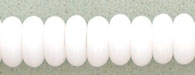 Czech 4mm Rondelle-White Opaque * Strand of 100 Glass Beads (image for) Czech 4mm Rondelle-White Opaque * Strand of 100 Glass Beads
