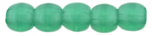 (image for) Czech 2mm Round - Atlantis Green Transparent