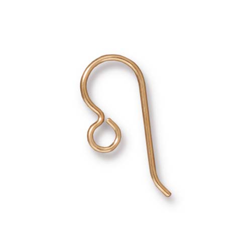 14K Gold Filled - Regular Loop Ear Wire, 20 Gauge * 5 Pairs