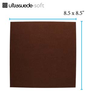 Ultrasuede - Soft Brownstone 8.5" x 8.5" Packaged in a Tube.