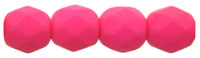 Czech Fire Polish 4mm-Neon Pink (image for) Czech Fire Polish 4mm-Neon Pink