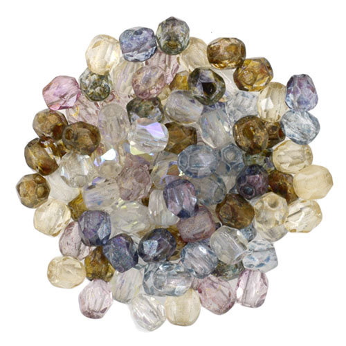 (image for) Czech Fire Polish 4mm-Transparent Luster Mix