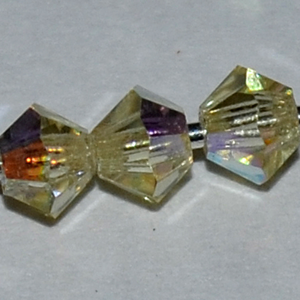 Preciosa Crystal-3mm Bicone Jonquil AB * 144 Pieces