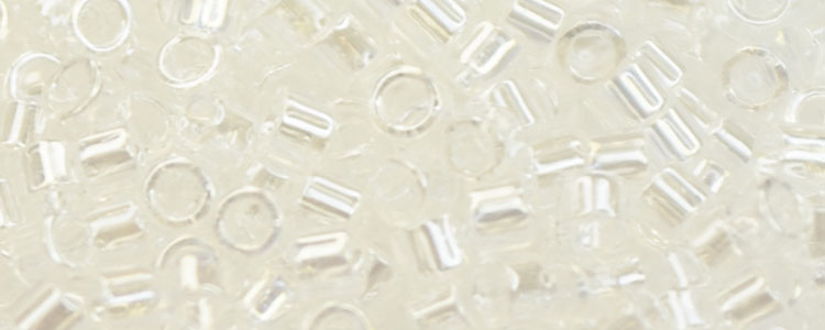 (image for) TOHO Aiko Precision Cylinder Bead. Crystal Transparent Luster TB-101
