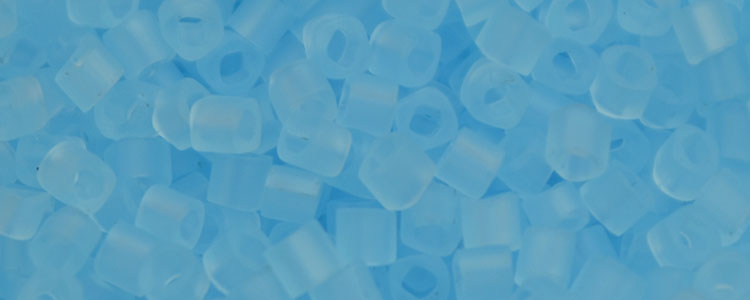 TOHO 1.5mm Cube Beads-Aqua Ceylon Pearl Matte
