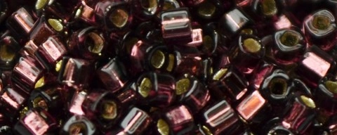 (image for) TOHO 1.5mm Cube Shape Seed Beads-Dark Amethyst Silver Lined * 250 Gram Bag