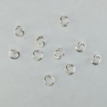 (image for) Silver Plated Brass-6x1.2mm Jump Ring-100g