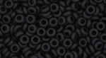 (image for) TOHO 6/o Demi Round, Jet Black Matte Opaque, color # 6TD-49F-50
