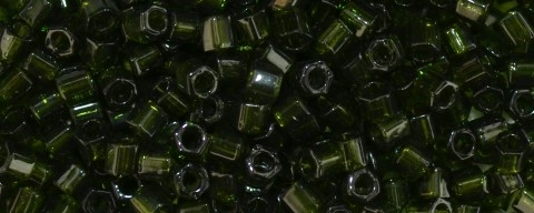 (image for) TOHO Size 8/o Hexagon Shape Seed Bead-Olivine Transparent * 250 Gram Bag