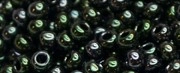 (image for) TOHO Size 11/o Round Seed Bead-Dark Green Iris Metallic. 11T89-100