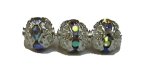 (image for) 6mm Rhinestone Round-Silver Crystal AB-100 pack