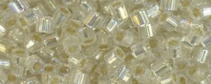 (image for) TOHO 8/o Hexagon-Crystal Silver Lined Rainbow. * 100 Gram Bag